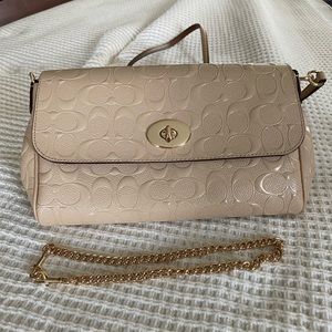 Cream Coach Crossbody